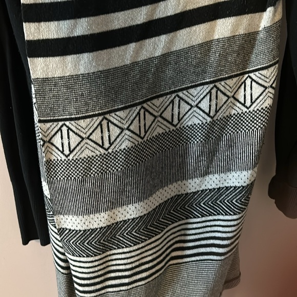 Women’s Ruby Moon Black Long Duster Shrug Cardigan Size Large 100% Cotton - Picture 2 of 3